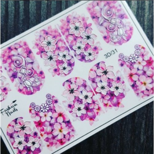 FASHION NAILS 3D SLIDER 31 PINK